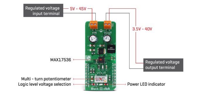 Block Diagram - Mikroe MIKROE-2997 Buck 8 Click